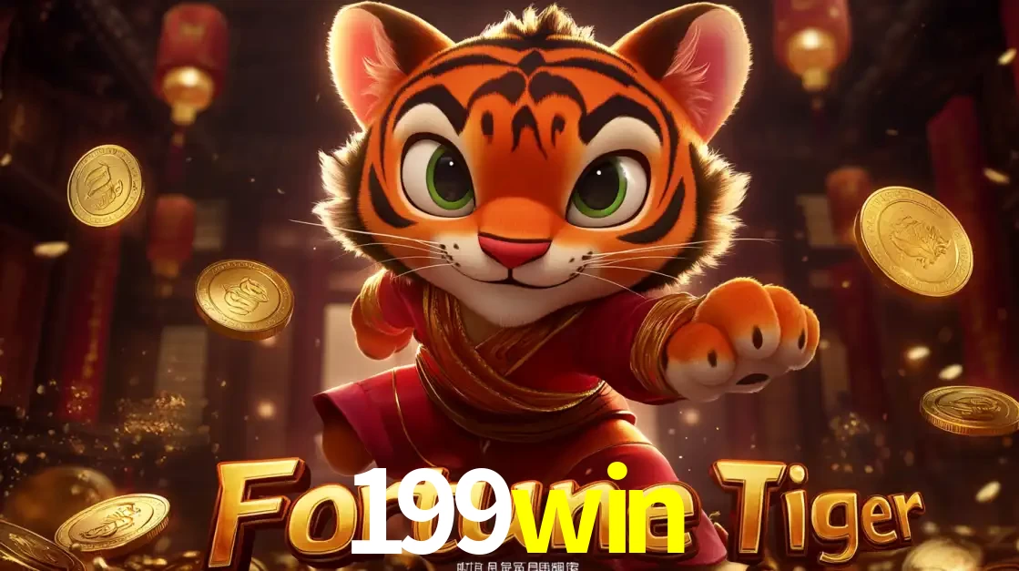 O carismático mascote do jogo de slot Fortune Tiger, um tigre fofo em pose de artes marciais, pronto para trazer sorte e multiplicadores de ganhos no cassino online 199win.